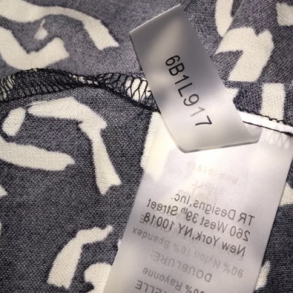 Tracy Reese Back Wrap Dress Black Print Jersey - Picture 8 of 8